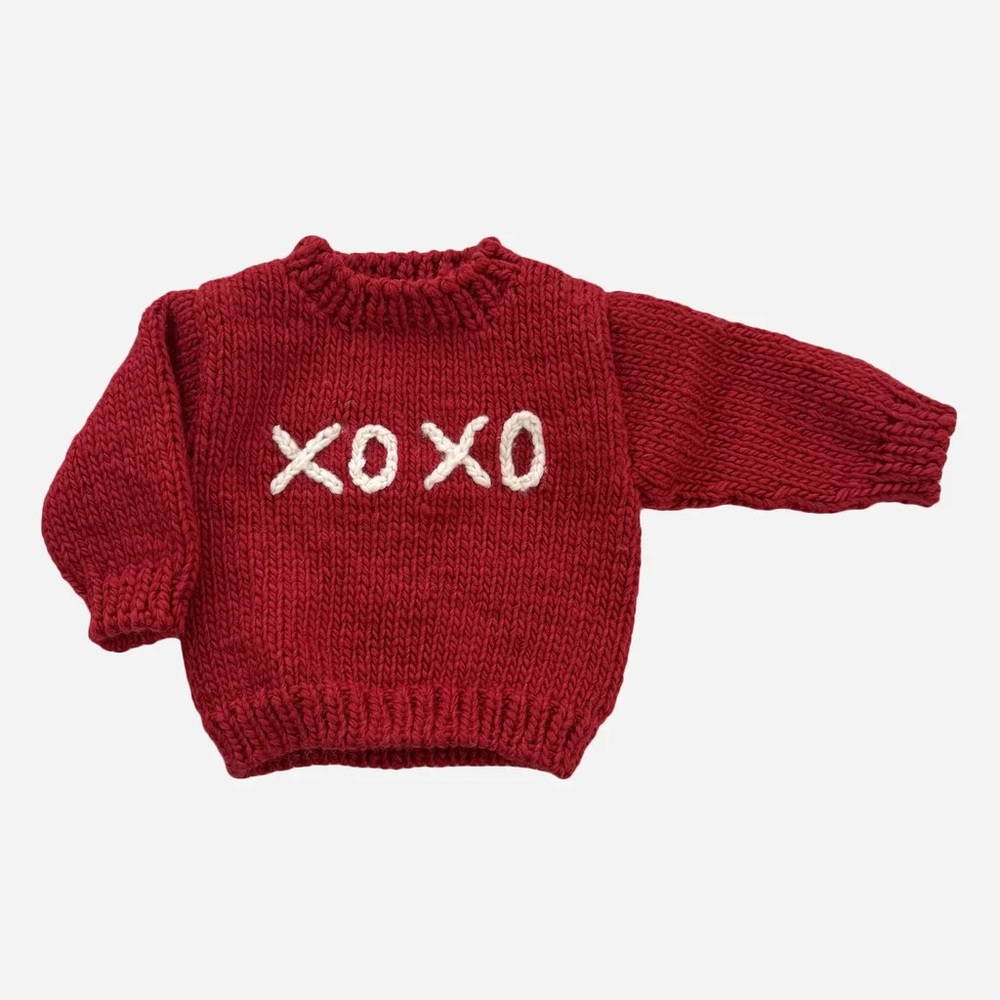 The Blue Berry Hill Red 'XOXO' Knit Sweater
